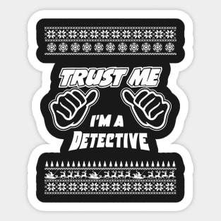 Trust Me, I’m a DETECTIVE – Merry Christmas Sticker